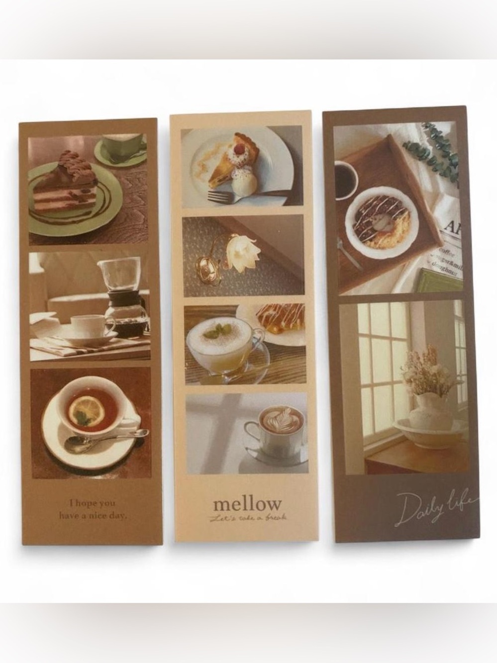 🌸3/$15🌸 Mellow Stickers in Beige and Brown - 3pcs